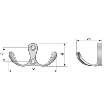 Hak Pajączek aluminium